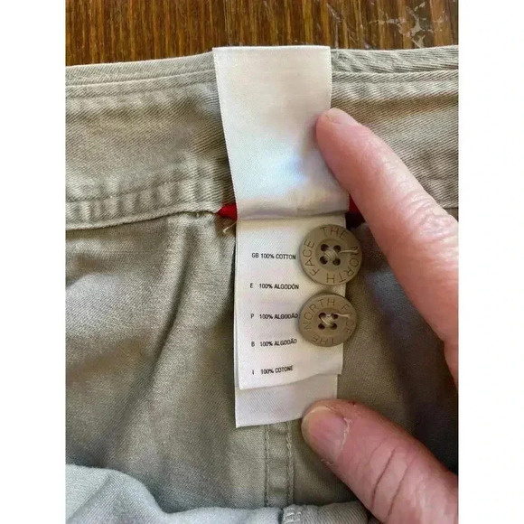 Northface Women's Cropped Tie-Back Front Pocket Khaki Pants, sz 8 - Picture 6 of 8